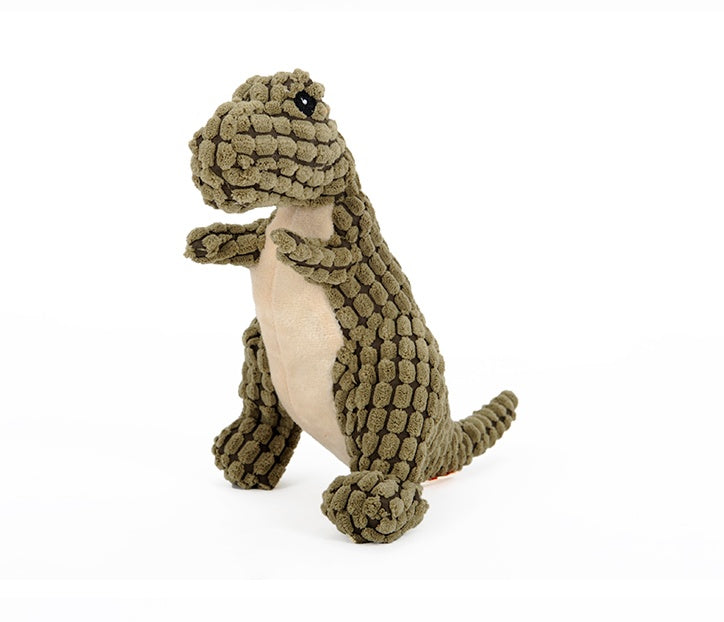 Squeaky Dinosaur Plush Dog Toy