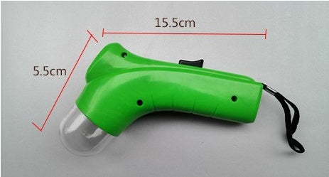 Treat launcher in green with size guide