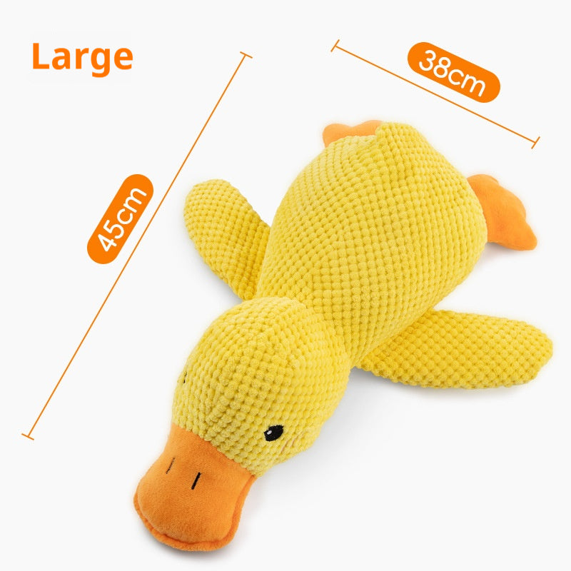 Squeaky Duck Plush Dog Toy