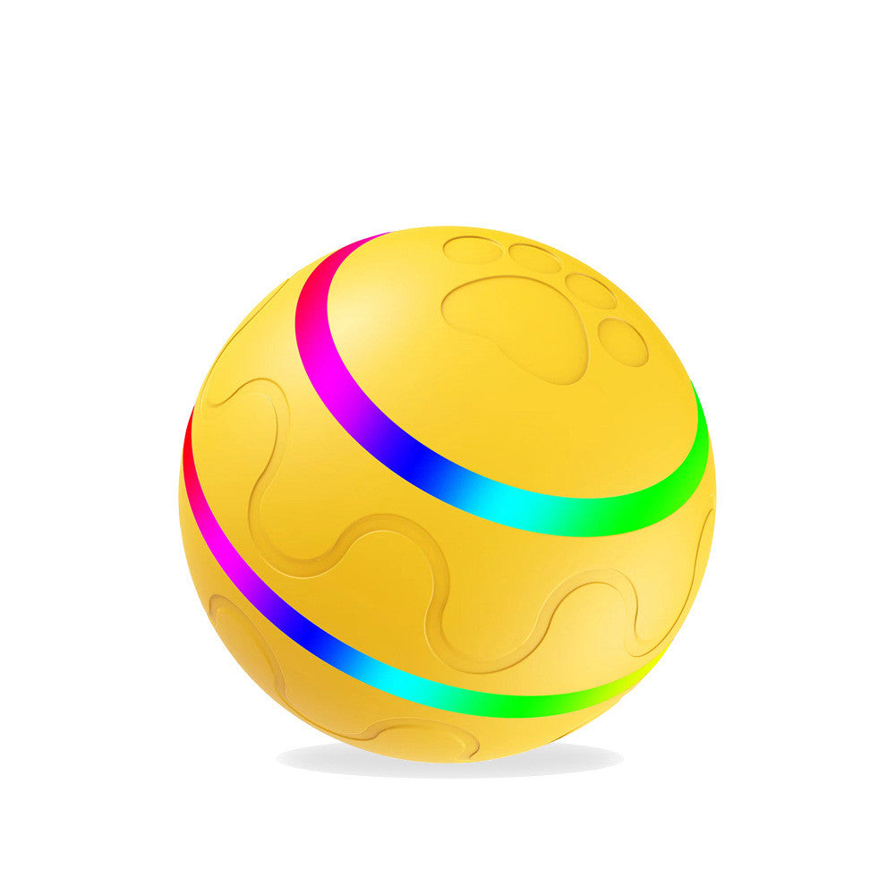Self-Rolling Smart Ball for Cats