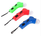 Treat launchers in green, red and blue