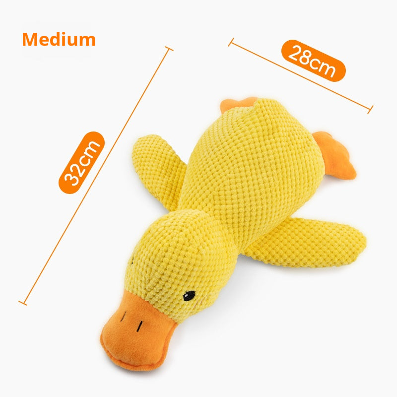 Squeaky Duck Plush Dog Toy