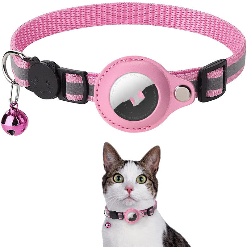 AirTag cat collar in pink