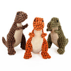 Squeaky Dinosaur Plush Dog Toy