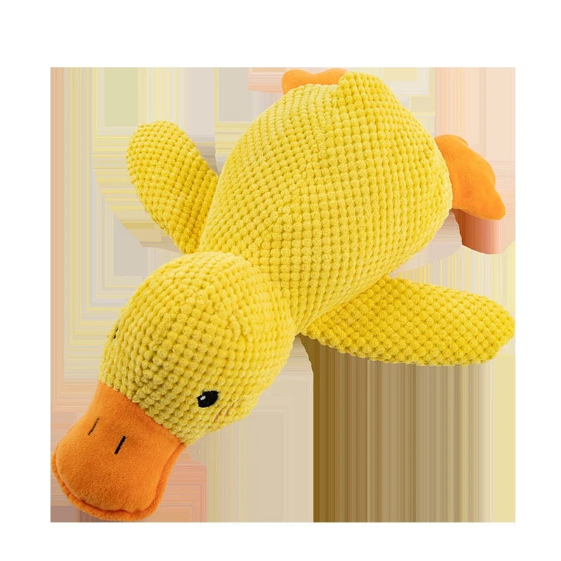 Squeaky Duck Plush Dog Toy