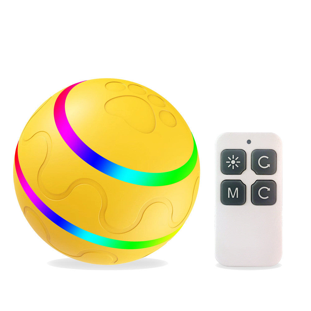 Self-Rolling Smart Ball for Cats