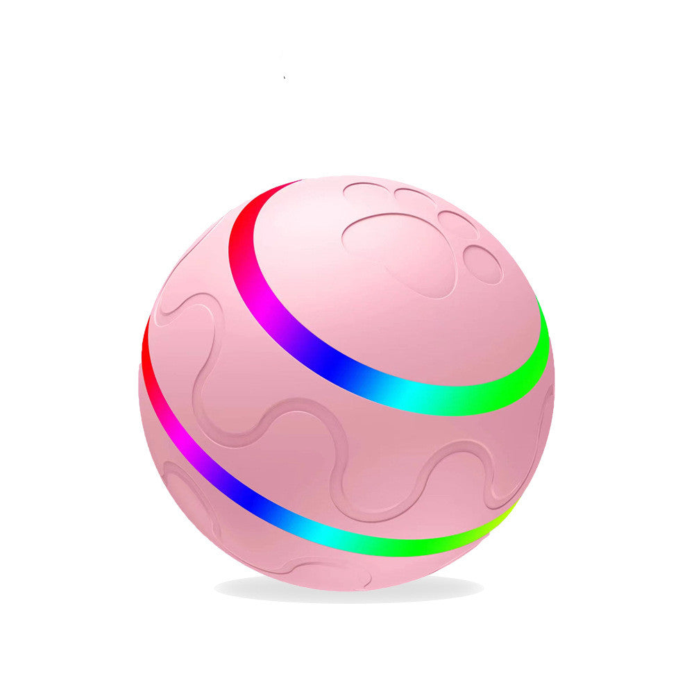 Self-Rolling Smart Ball for Cats