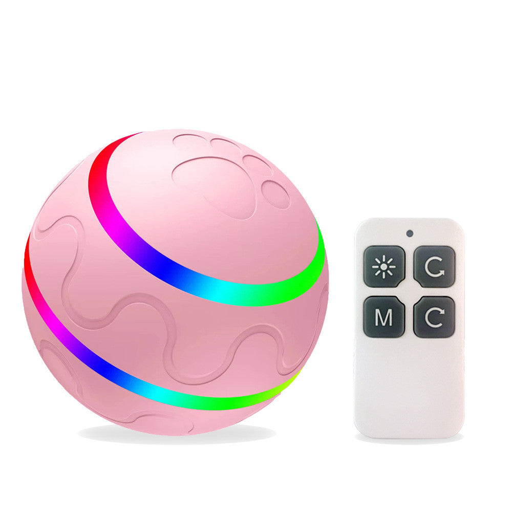 Self-Rolling Smart Ball for Cats