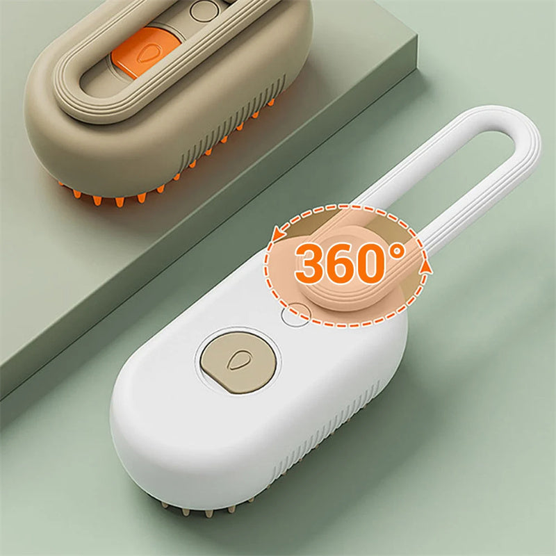 Steam pet brush side view